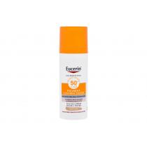 Eucerin Sun Protection Pigment Control Tinted Gel-Cream  50Ml Medium  Spf50+ Per Donna (Cura Del Sole Per Il Viso)