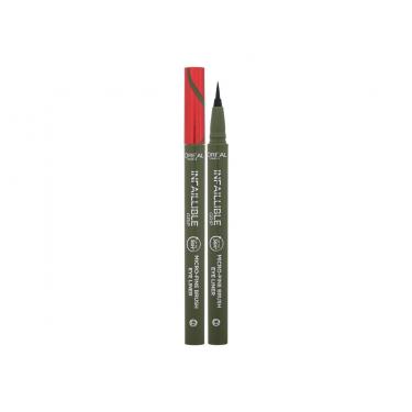 Loreal Paris Infaillible Grip 36H Micro-Fine Brush Eye Liner 0,4G  Per Donna  (Eye Line)  05 Sage Green