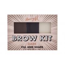 Barry M Brow Kit  4,5G  Per Donna  (Set And Pallette For Eyebrows)  Dark