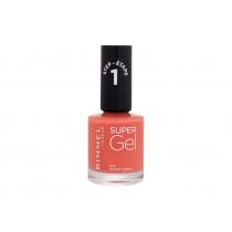 Rimmel London Super Gel Step1 12Ml  Per Donna  (Nail Polish)  047 Spiced Coral