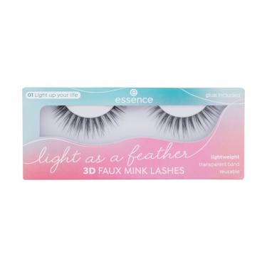 Essence Light As A Feather 3D Faux Mink 1Pc  Per Donna  (False Eyelashes) 01 Light Up Your Life 