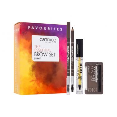 Catrice The Essential Brow Set 1,6G Eye Brow Stylist 1,6 G 020 Date With Ash-Ton + Brow Powder Waterproof 4 G 010 Ash Blond + Super Glue Brow Styling Gel 4 Ml 010 Ultra Hold Per Donna  Eyebrow Powder(Eyebrow Pencil)  Light