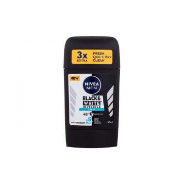 Nivea Men Invisible For Black & White Fresh 50Ml  Per Uomo  (Antiperspirant) 48h 