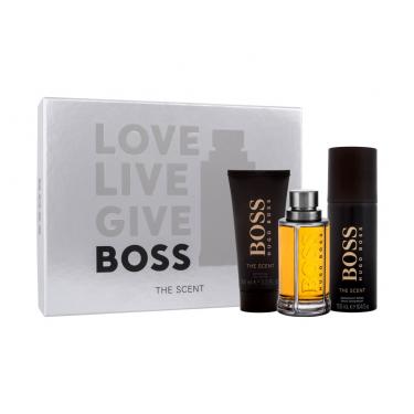 Hugo Boss Boss The Scent  Edt 100 Ml + Deodorant 150 Ml + Shower Gel 100 Ml 100Ml    Per Uomo (Eau De Toilette)