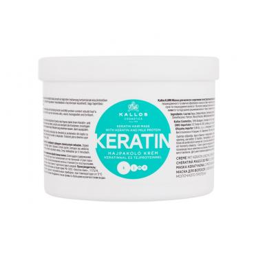 Kallos Cosmetics Keratin  500Ml  Per Donna  (Hair Mask)  