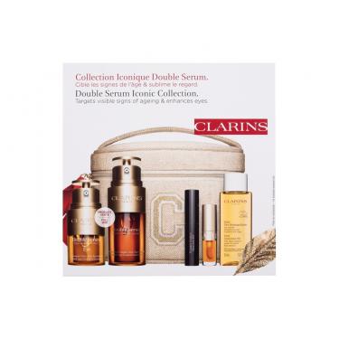 Clarins Double Serum   Double Serum Complete Age Control Concentrate 30 Ml + Double Serum Eye 20 Ml + Wonder Perfect Mascara 4D 3 Ml 01 Perfect Black + Lip Comfort Oil 1,4 Ml 01 Honey + Total Cleansing Oil 50 Ml + Eco-Friendly Cosmetic Bag Lip Oil 1680000