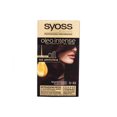 Syoss Oleo Intense Permanent Oil Color 50Ml  Per Donna  (Hair Color)  3-22 Midnight Bordeaux