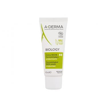 A-Derma Biology      40Ml Per Donna (Day Cream) Dermatological Rich Cream