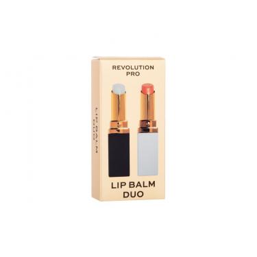 Revolution Pro Lip Balm Duo Clear Lip Balm 2,7 G + Tinted Lip Balm 2,7 G 2,7G    Per Donna (Balsamo Per Le Labbra)