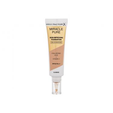 Max Factor Miracle Pure Skin-Improving Foundation  30Ml 55 Beige  Spf30 Per Donna (Makeup)