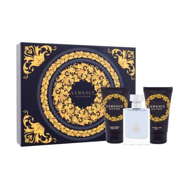 Versace Pour Homme  Edt 50 Ml + Shower Gel 50 Ml + Aftershave Balm 50 Ml 50Ml    Per Uomo (Eau De Toilette)