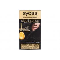 Syoss Oleo Intense Permanent Oil Color 50Ml  Per Donna  (Hair Color)  1-10 Intense Black