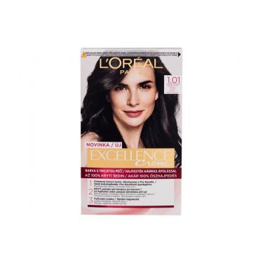 Loreal Paris Excellence Creme Triple Protection 48Ml  Per Donna  (Hair Color)  1,01 Dark Deep Black