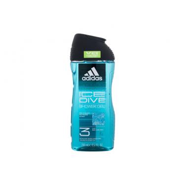 Adidas Ice Dive Shower Gel 3-In-1 250Ml  Per Uomo  (Shower Gel) New Cleaner Formula 