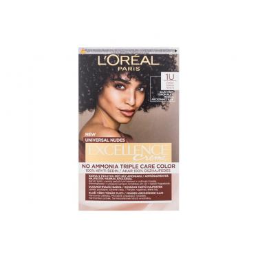 L'Oréal Paris Excellence Creme Triple Protection  48Ml 1U Black  No Ammonia Per Donna (Tinta Per Capelli)